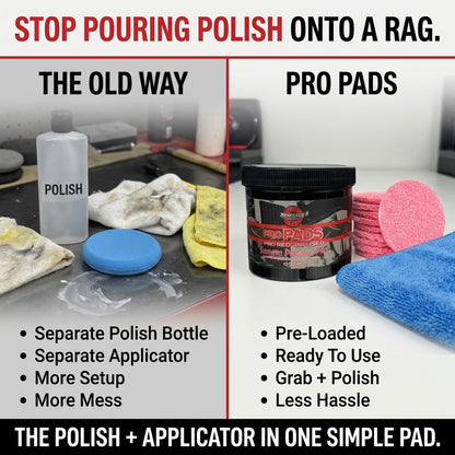 Pro Red-Infused Metal Polishing Pads