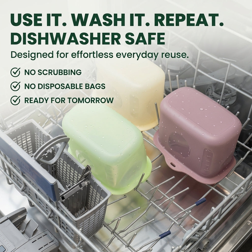 NurelaBag™ 4-Cup Reusable Silicone Food Storage Bag