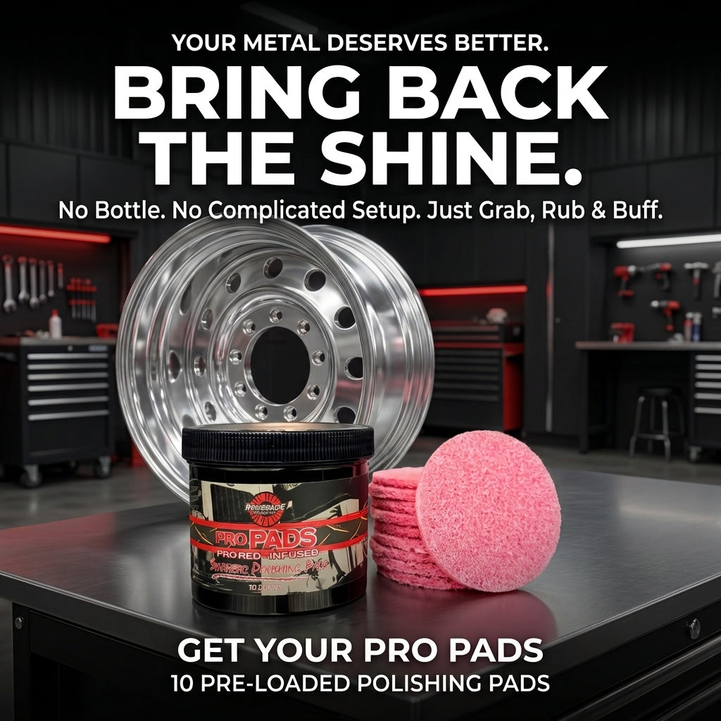 Pro Red-Infused Metal Polishing Pads