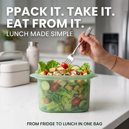 NurelaBag™ 4-Cup Reusable Silicone Food Storage Bag