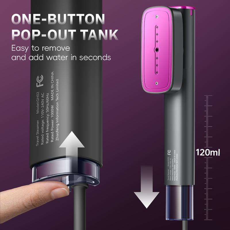 Portable Handheld Clothes Steamer, 30s Fast Heat, Travel Garment Steamer