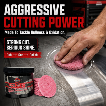 Pro Red-Infused Metal Polishing Pads